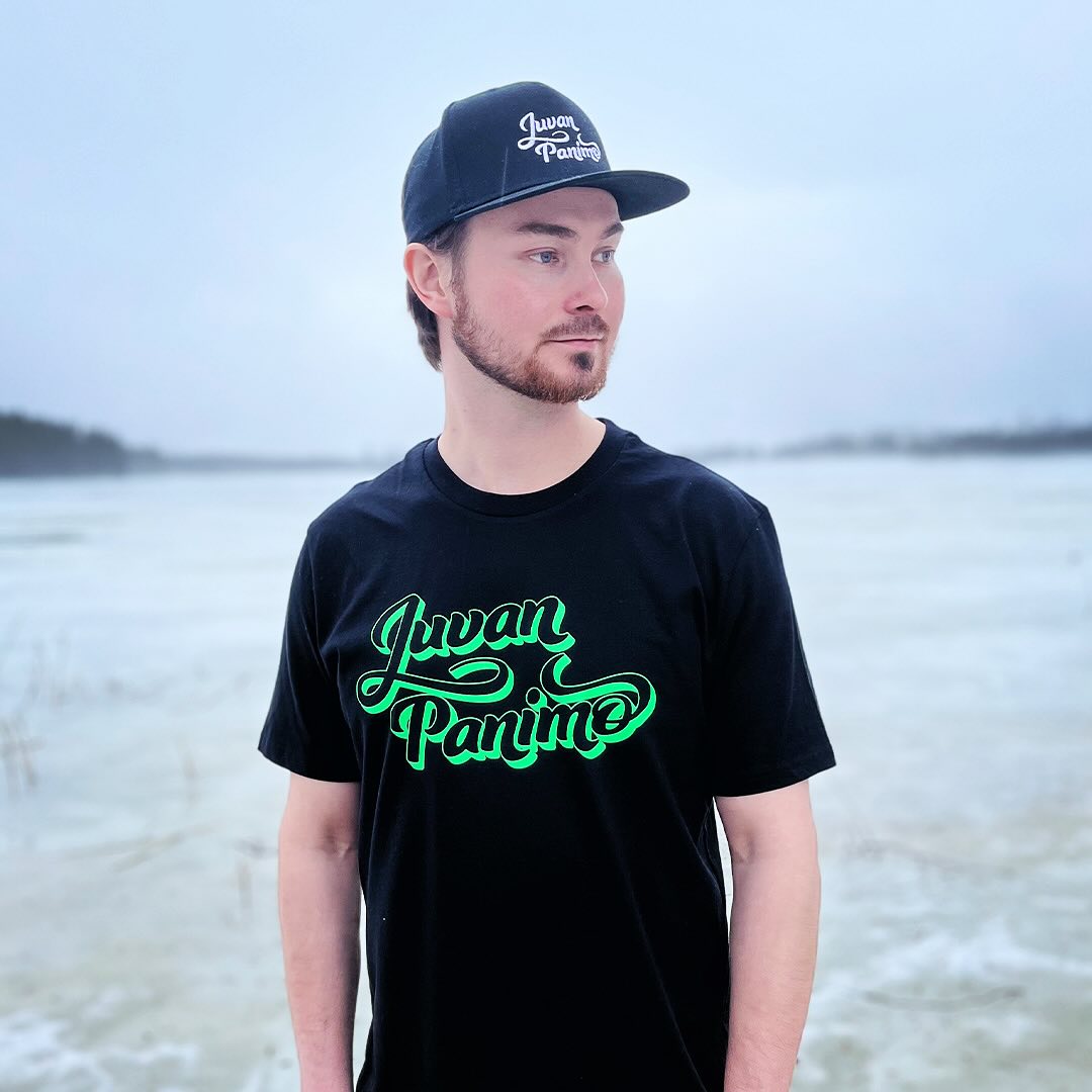 Juvan Panimo t-paita, musta-vihreä